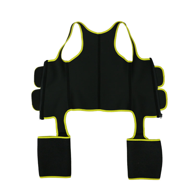Yellow Neoprene Double Belt Shaper Vest HW100067Y