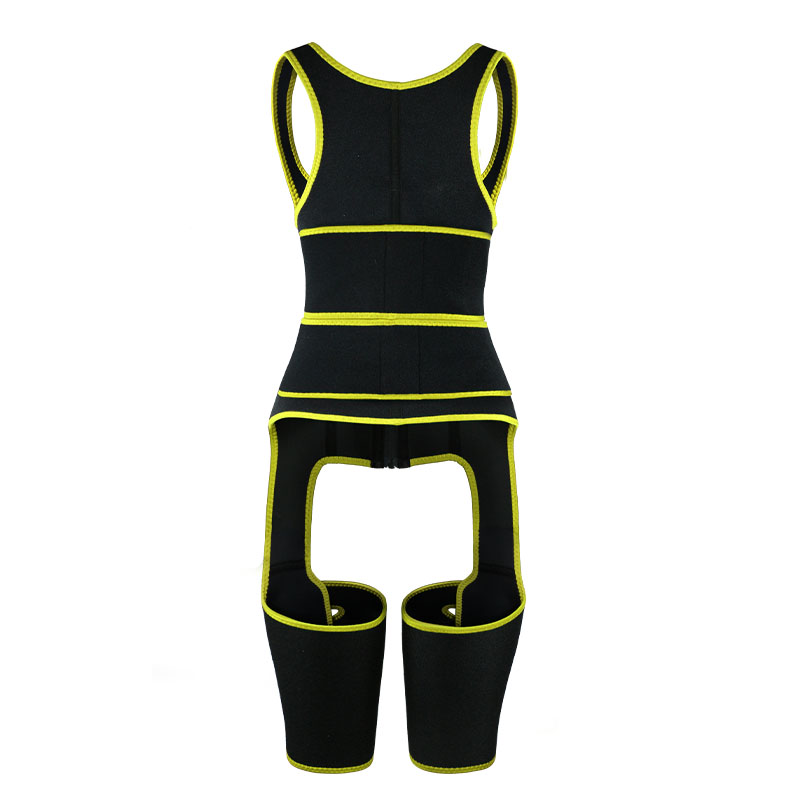 Yellow Neoprene Double Belt Shaper Vest HW100067Y