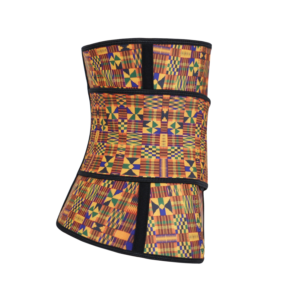 Geometric Pattern Latex Waist Trainer Size XS-3XL MH1696