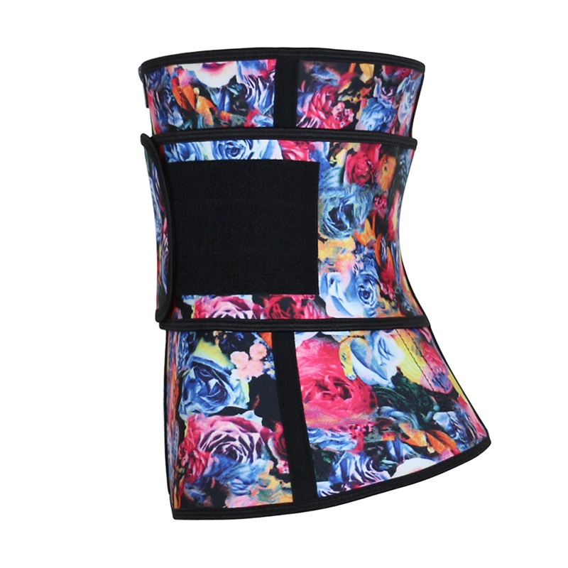 Zipper Floral Latex Belt Waist Trainer 3XS-6XL MH1695