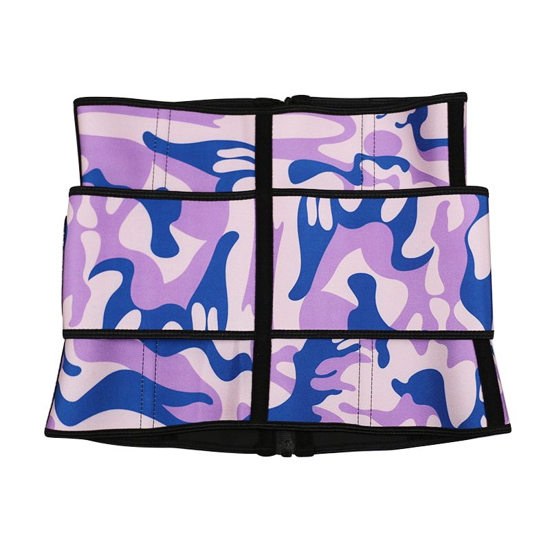 Zipper Camouflage Latex Zipper Waist Trainer 3XS-6XL MH1694