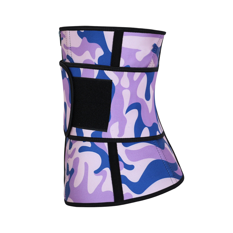Zipper Camouflage Latex Zipper Waist Trainer 3XS-6XL MH1694