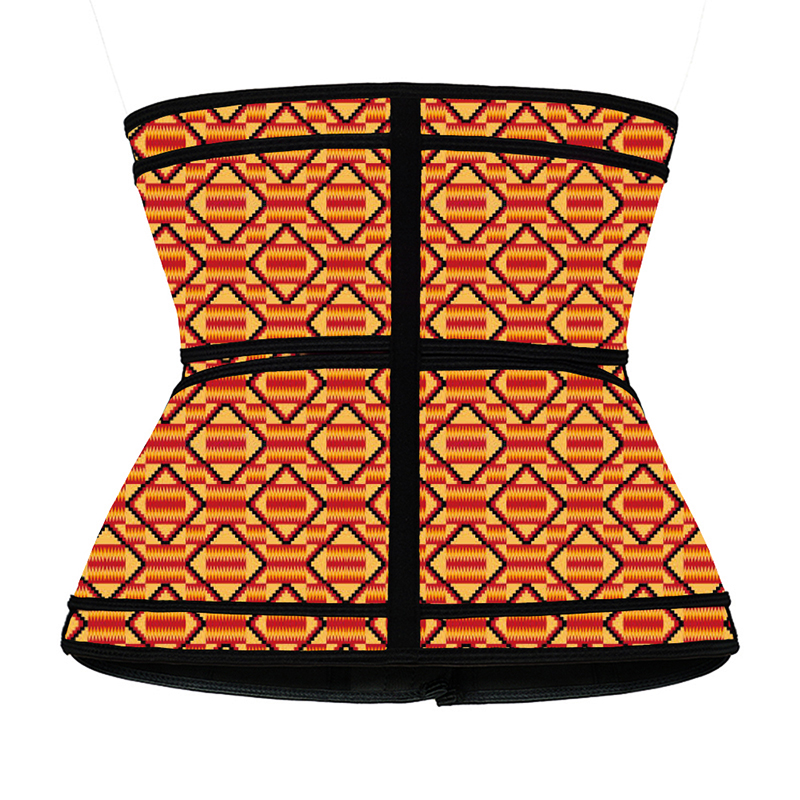 Hooks Latex Waist Trainer with Two Belts MH1872RG