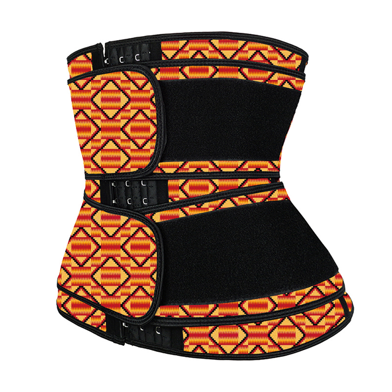 Hooks Latex Waist Trainer with Two Belts MH1872RG