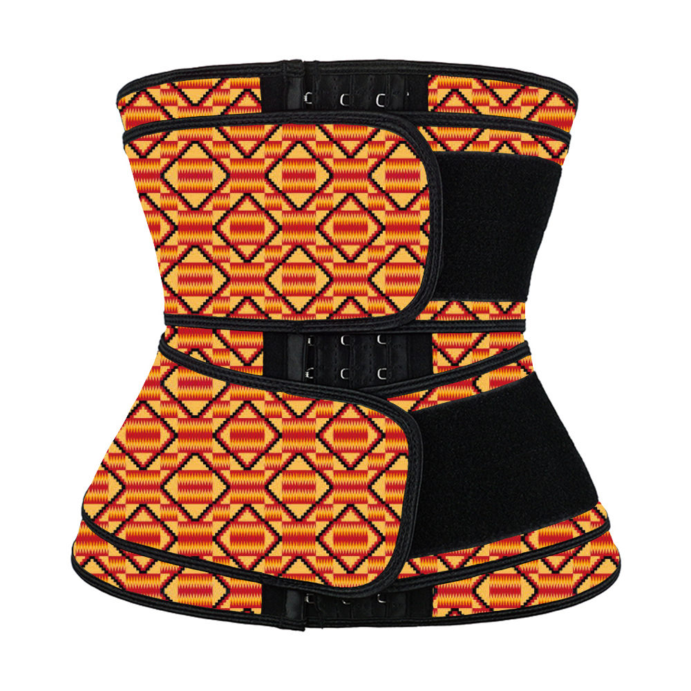 Hooks Latex Waist Trainer with Two Belts MH1872RG