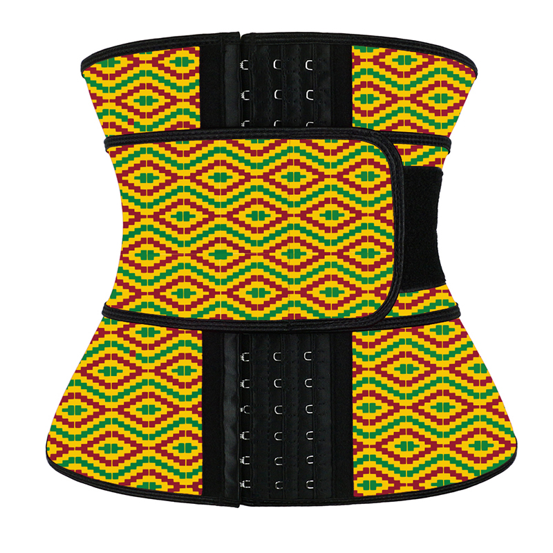 Yellow Kente Hook Single Belt MH1770YG