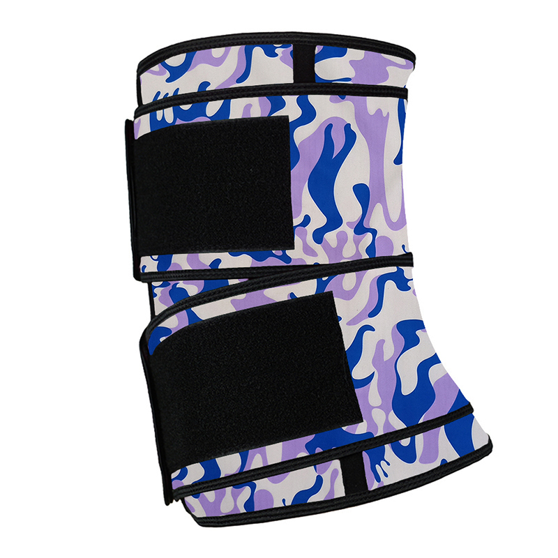 Camouflage Purple Hooks Latex Waist Trainer with Two Belts MH1872PC