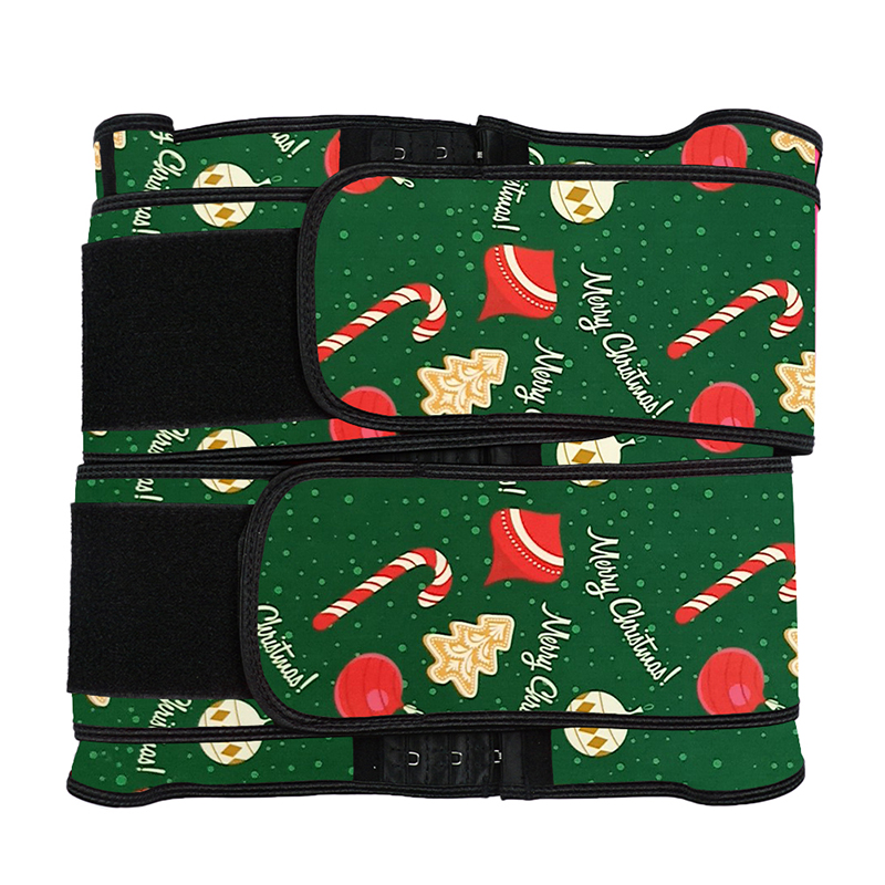 Christmas Hooks Latex Waist Trainer with Two Belts MH1872CI