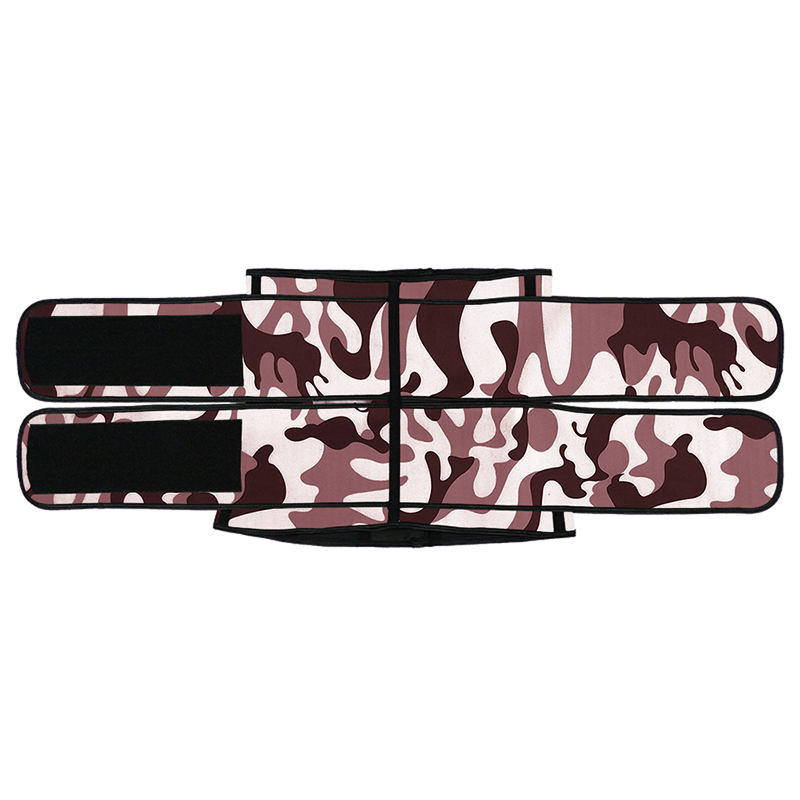 Camouflage Brown Hooks Latex Waist Trainer with Two Belts MH1872BRL