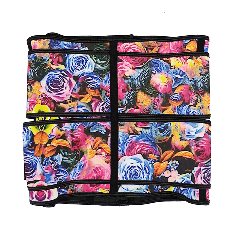 Double Belt Latex Hook Waist Trainer Rose MHW1872M