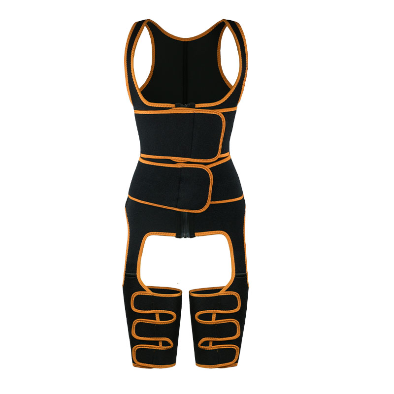 Orange Neoprene Double Belt Shaper Vest MHW100046O