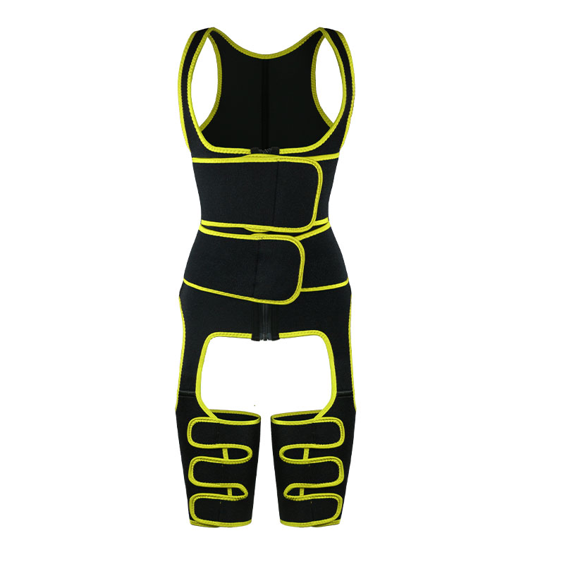 Yellow Neoprene Double Belt Shaper Vest HW100067Y