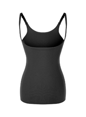 Black Adjustable Strap Tummy Vest MHW100030B