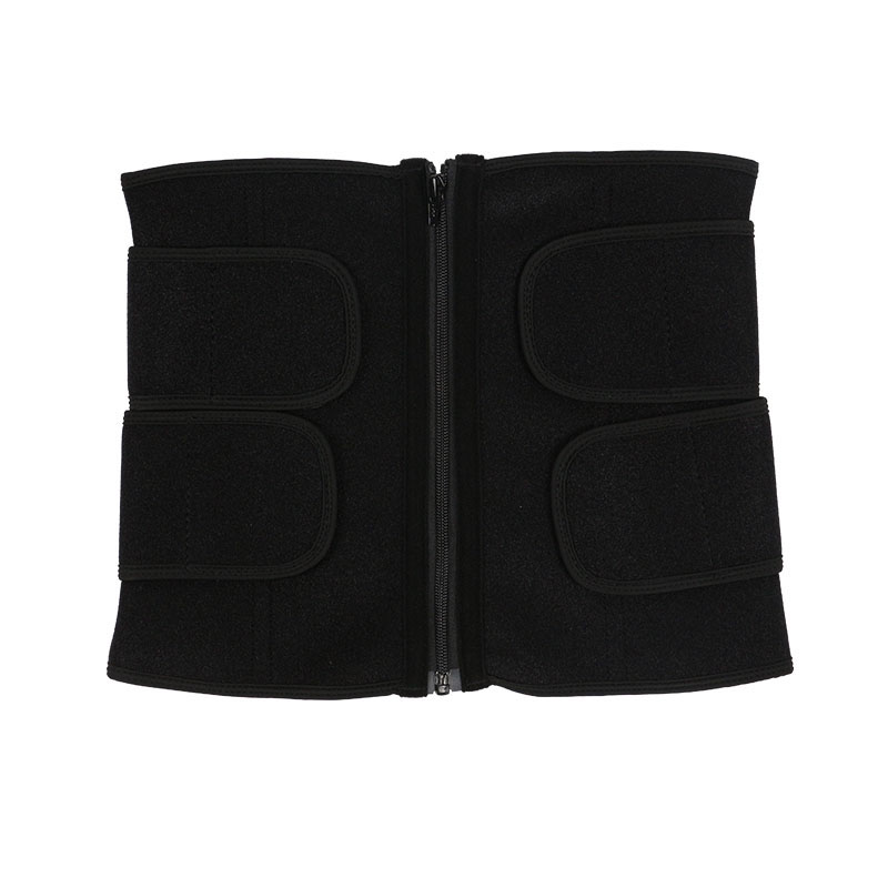 Double Straps OK Fabric Waist Trainer With YKK Zipper MHW100088