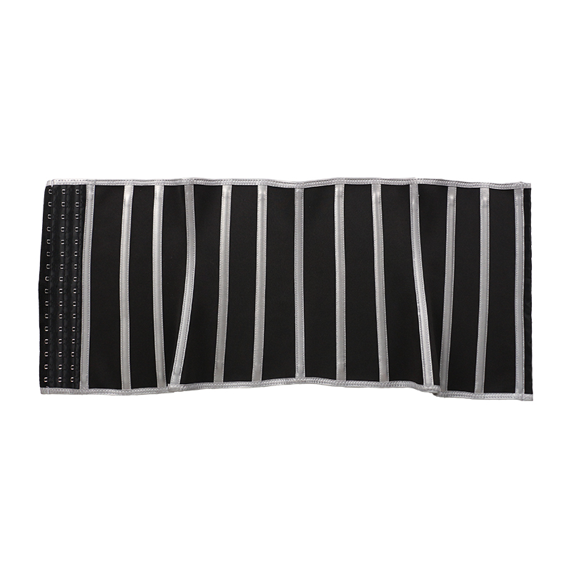 13 Steel Bone Reflective Strip Nano Silver Waist Trainer