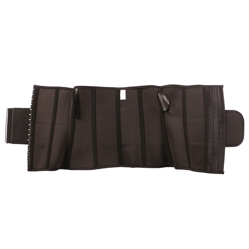 9 steel bones detachable square buckle and pulley hook waist trainer
