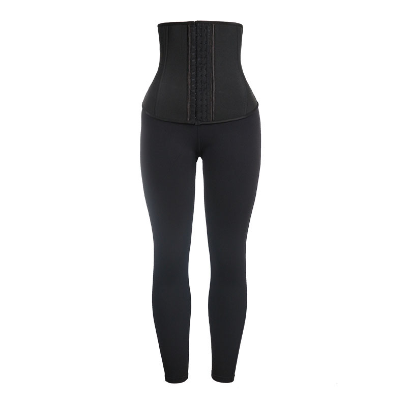 longer front shorter back waist trainer legging pants MHW100198B-Nanbin ...