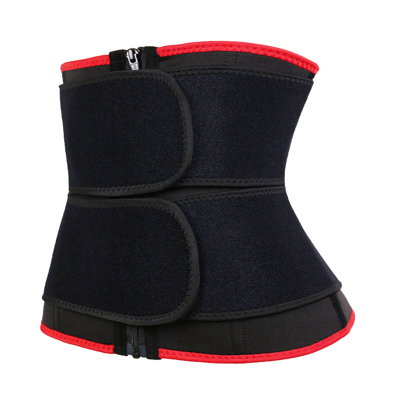 OK Fabric Double Straps Zipper Neoprene Waist Trainer MHW100159R