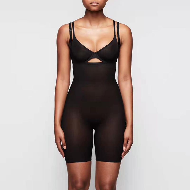 Lace toning body corset hip lift tummy tuck onesie MT000035B