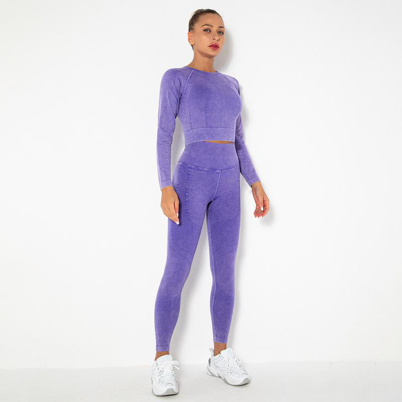 Special Color long Top Trousers Yoga Set  MH133608
