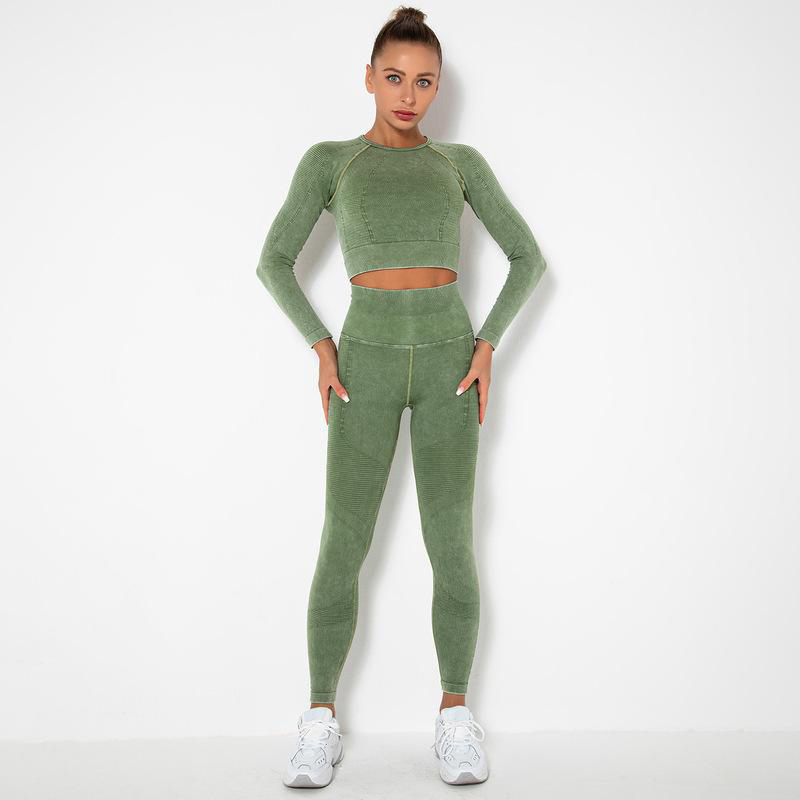 Special Color long Top Trousers Yoga Set  MH133608