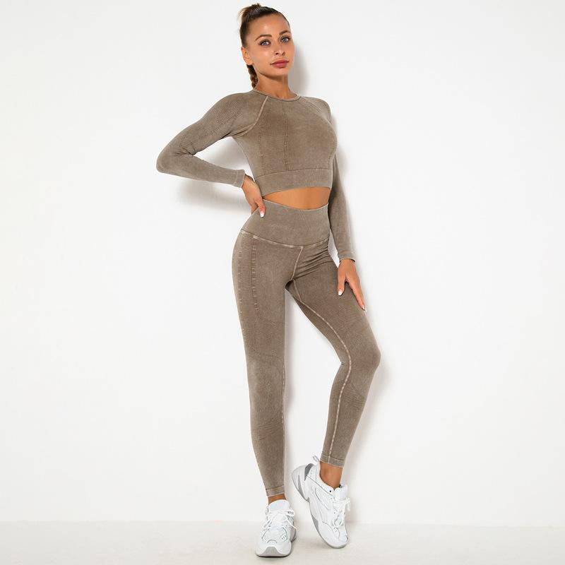 Special Color long Top Trousers Yoga Set  MH133608