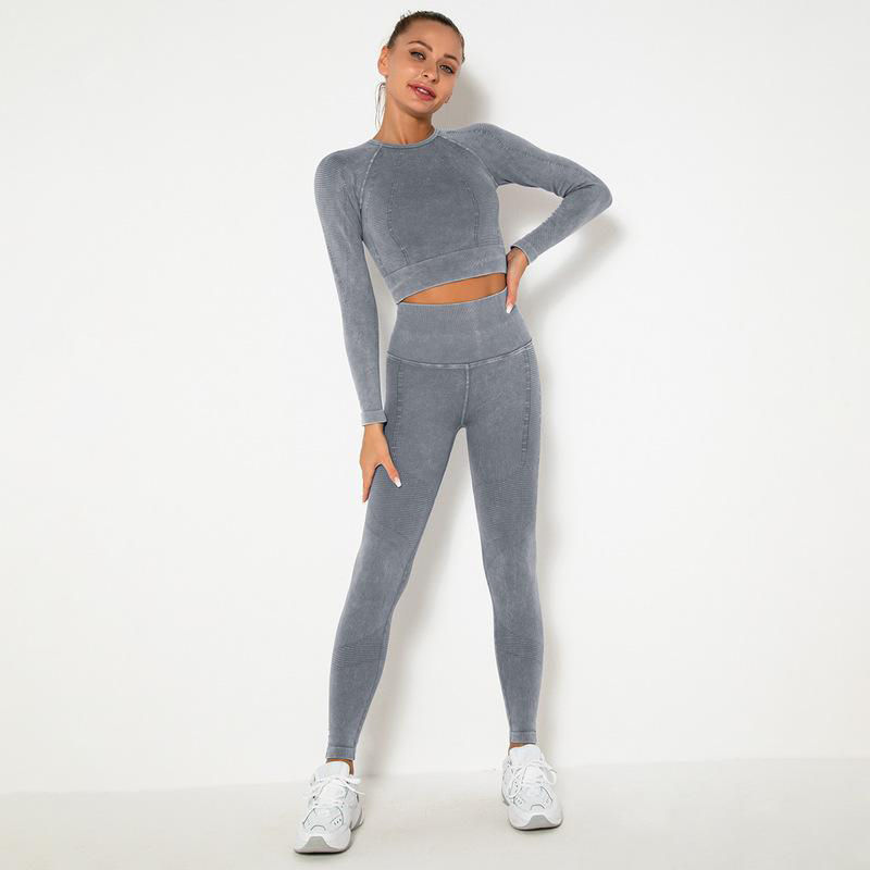 Special Color long Top Trousers Yoga Set  MH133608