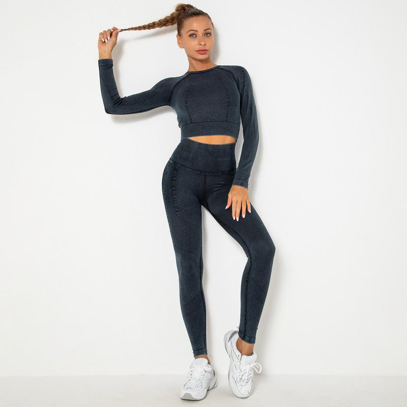 Special Color long Top Trousers Yoga Set  MH133608