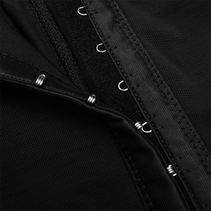 Black zipper up with hook buckle MT000163B