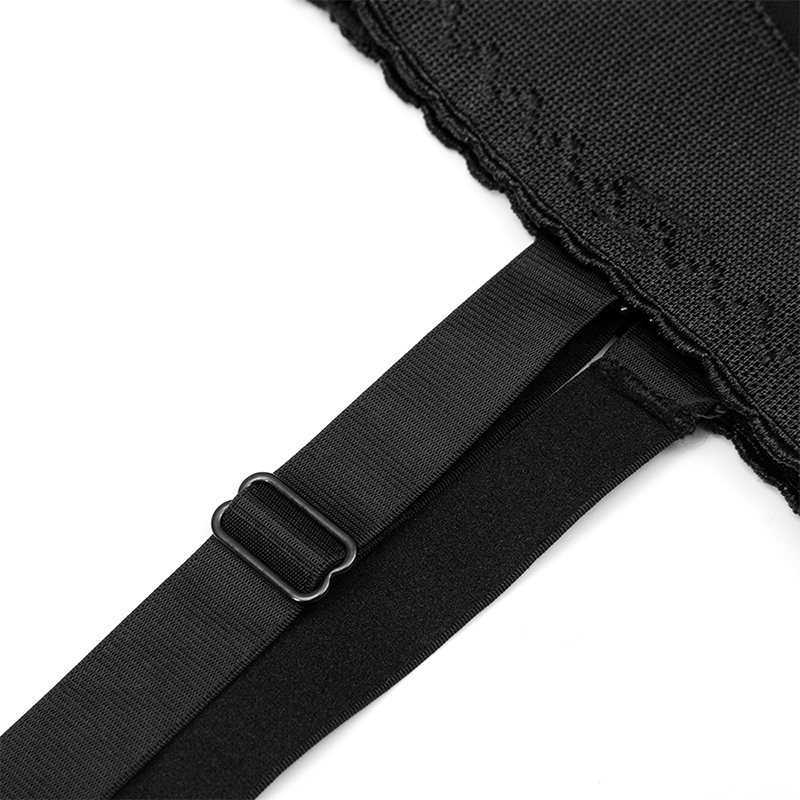 Black zipper up with hook buckle MT000163B
