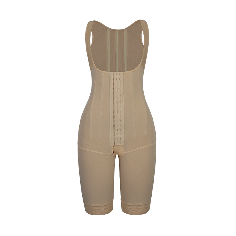 Nude seamless one-piece Shaper with hook MT000152N