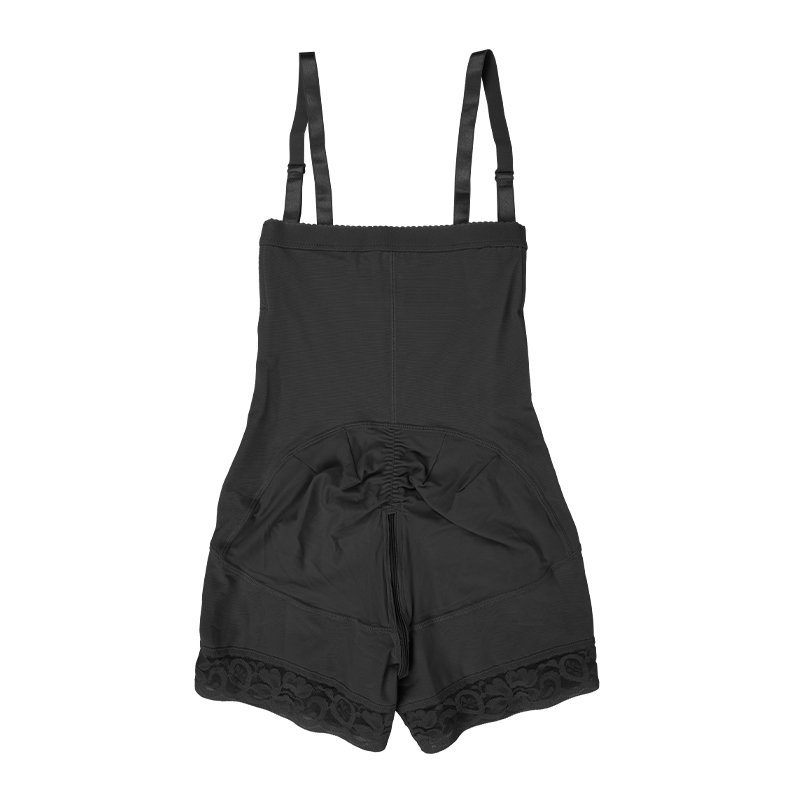 Bodice with side zipper and butt lift MT000164B